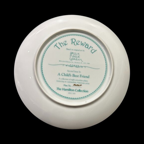 Vintage Bessie Pease Gutmann Porcelain Collector Plates, Child & Dog, Set of 4 - Picture 5 of 10